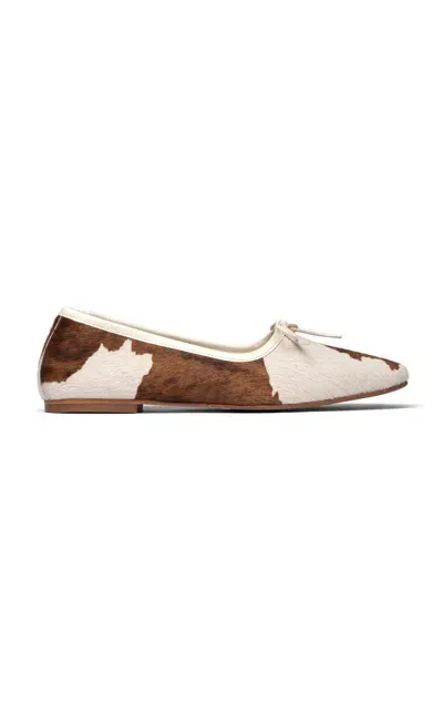 Freda Salvador Jada Calf Hair Ballet Flats In Animal