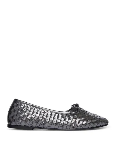 Freda Salvador Women's Roma Woven Ballet Flats In Gunmetal