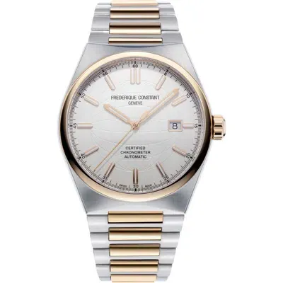 Frederique Constant Highlife Automatic Cosc Stainless Steel Bracelet Watch In Silver