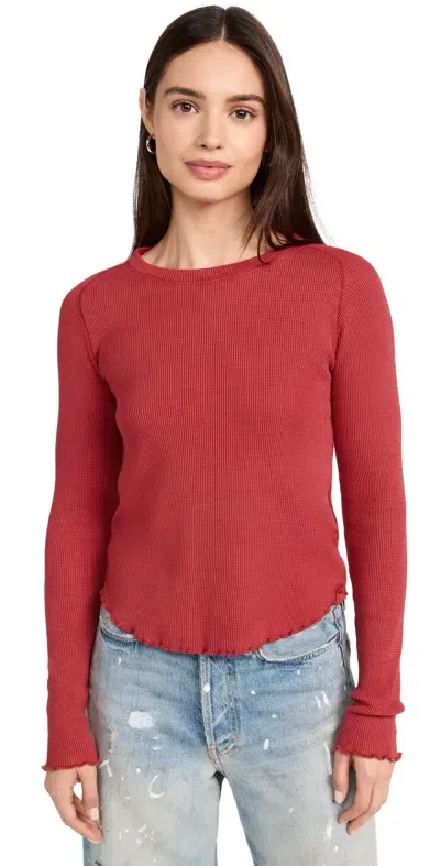 Free People Easy Does It Tee Red Racer