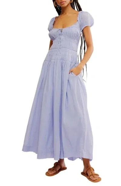 Free People Feeling Bonita Strappy Back Maxi Dress In Blue Heron