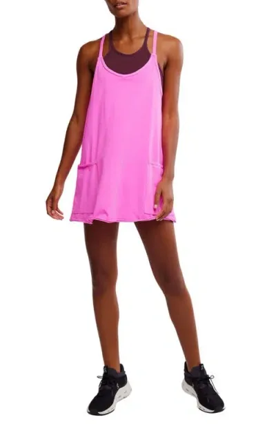 Free People Fp Movement Hot Shot Mini Sport Dress In Hot Pink