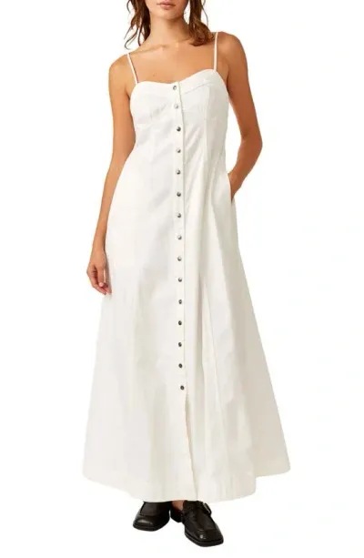 Free People Just Jill Sleeveless Maxi Dress In Ivory