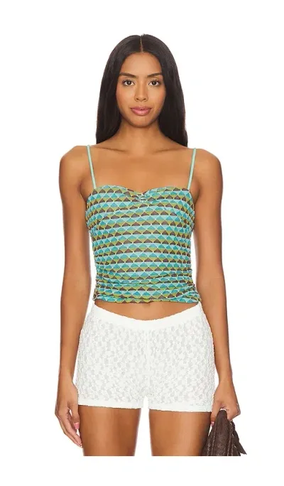 Free People New Love Cami In Teal