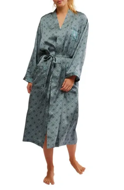 Free People Oasis House Robe In Stone Combo