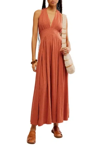 Free People Selena Convertible Halter Maxi Dress In Chutney