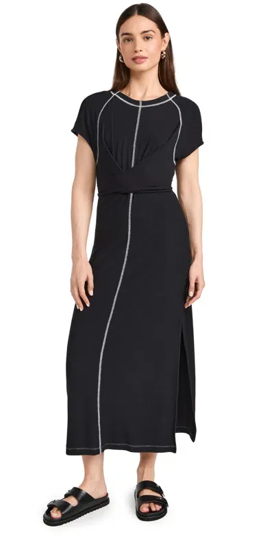 Free People Sunni Midi Dress Black