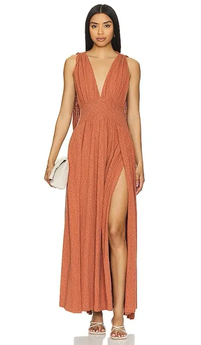 Free People X Free-est Selena Maxi Dress In Brown