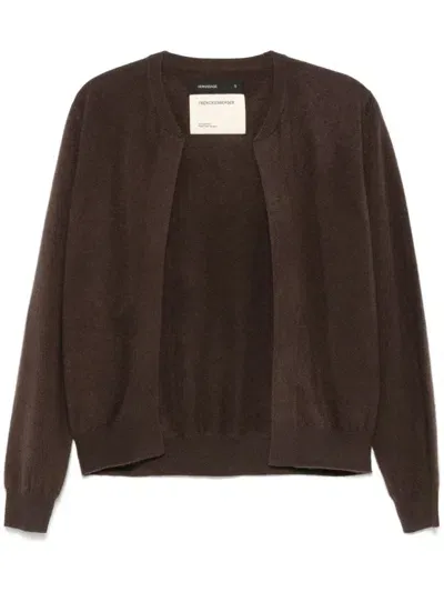 Frenckenberger Cashmere Cardigan In Brown