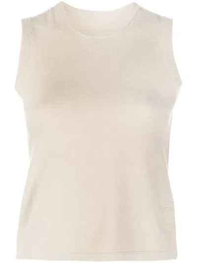 Frenckenberger Cashmere Knitted Tank Top In Neutrals