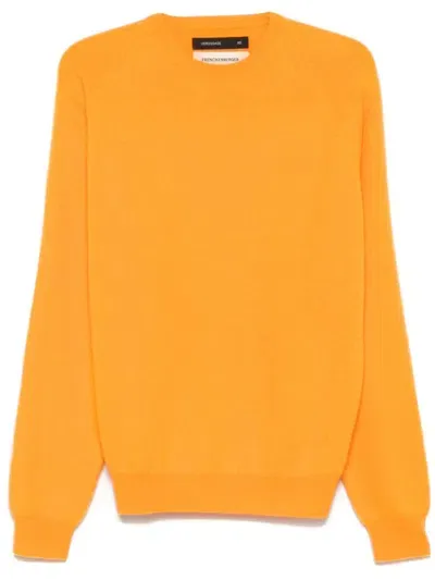 Frenckenberger Cashmere Sweater In Orange