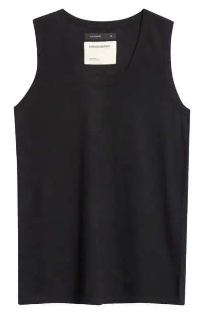 Frenckenberger Cashmere Tank In Black