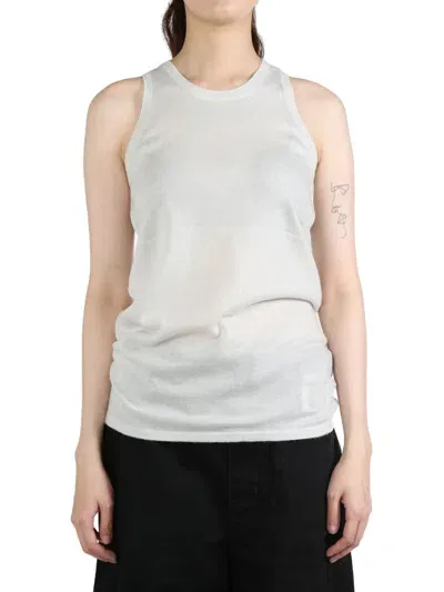 Frenckenberger Cashmere Tank Top In Faded Silver