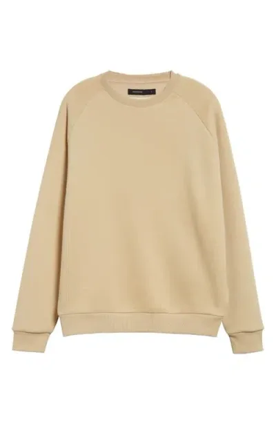 Frenckenberger Cotton & Cashmere Fleece Sweatshirt In Sweat Beige