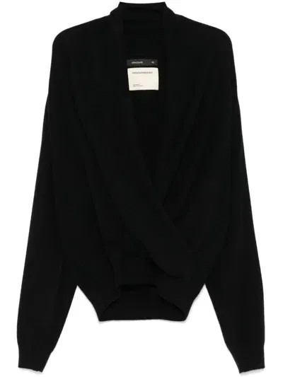 Frenckenberger Cross Sweater In Black