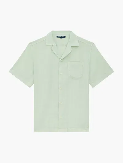 Frescobol Carioca Angelo Linen Shirt In Mineral