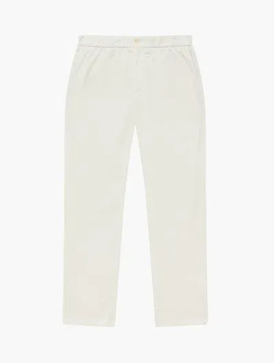 Frescobol Carioca Bruno Cotton Trousers In Ivory