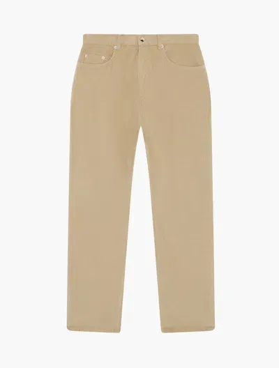 Frescobol Carioca Columbo Corduroy Trouser In Beige