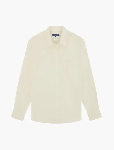 Frescobol Carioca Corduroy Telles Shirt In Ivory