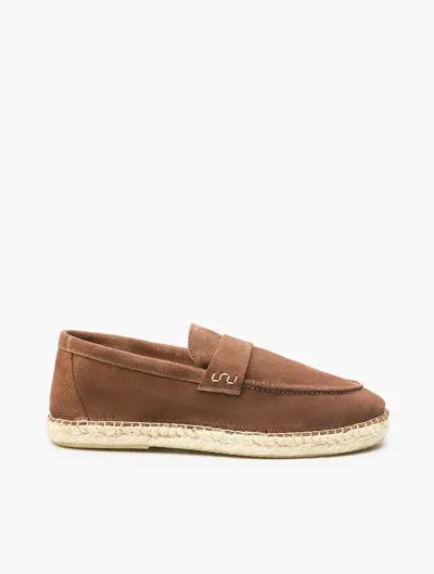 Frescobol Carioca Marcelo Suede Loafers In Brown