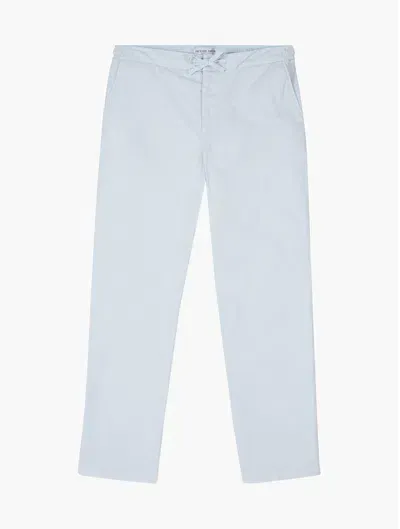 Frescobol Carioca Mendes Cotton Trousers In Halogen Grey