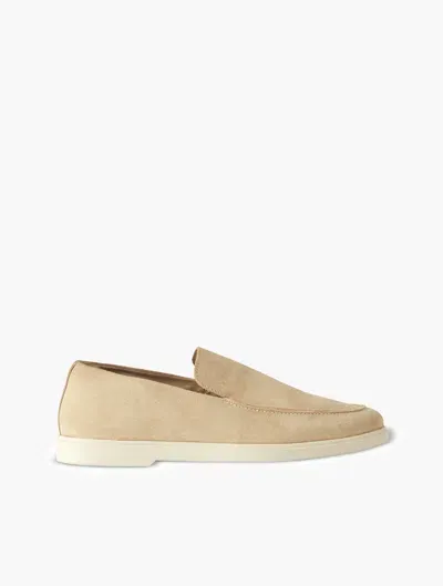 Frescobol Carioca Miguel Suede Loafers In Sand