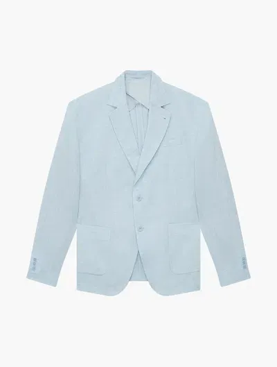 Frescobol Carioca Paulo Linen Blazer In Seafoam