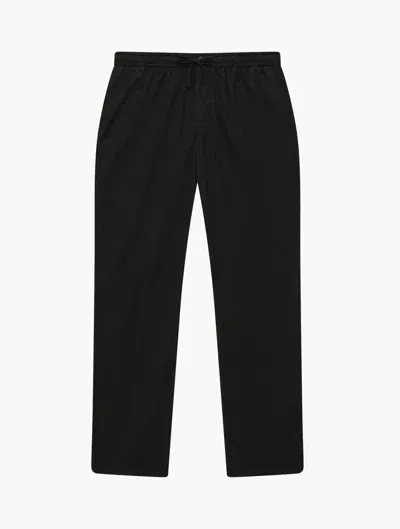 Frescobol Carioca Rocha Seersucker Trousers In Black