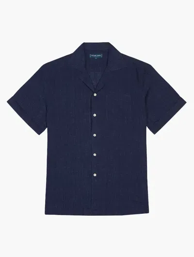 Frescobol Carioca Row Thomas Shirt In Midnight-blue