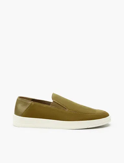 Frescobol Carioca Telo Suede Loafers In Spinach