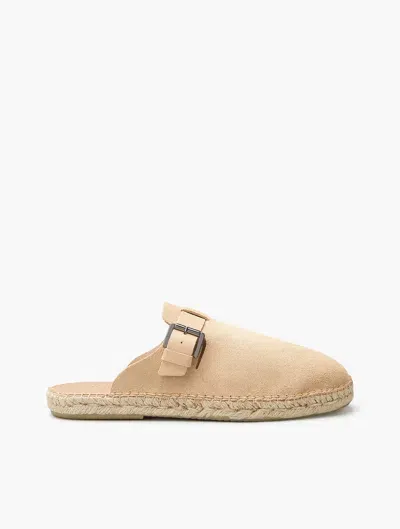 Frescobol Carioca Valente Suede Clogs In Sand