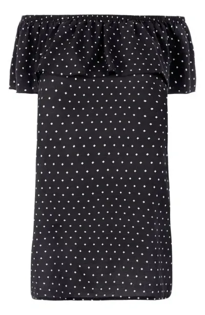 Freya Jewel Cove Diamond Print Cover-up Dress In Black