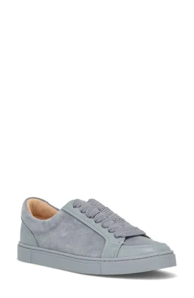 Frye Ivy Low Top Sneaker In Steel Blue - Suede Leather