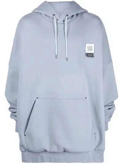 Fumito Ganryu 2way Pullover Hoodie In Blue