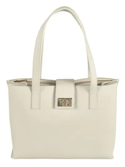 Furla 1927 Large Tote Bag In White