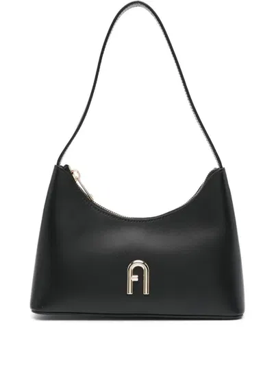 Furla Diamante Mini Shoulder Bag In Black