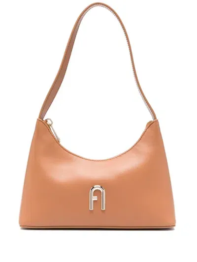 Furla Diamante Shoulder Bag In Brown