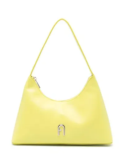 Furla Diamante Small Shoulder Bag In Yellow & Orange