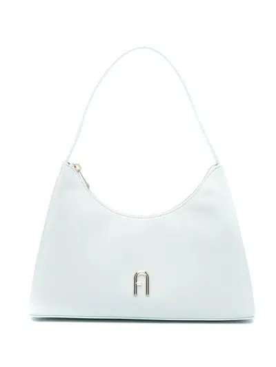 Furla Diamond Leather Shoulder Bag In Blue