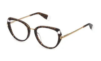 Furla Eyeglasses In Yellow Havana/light Brown