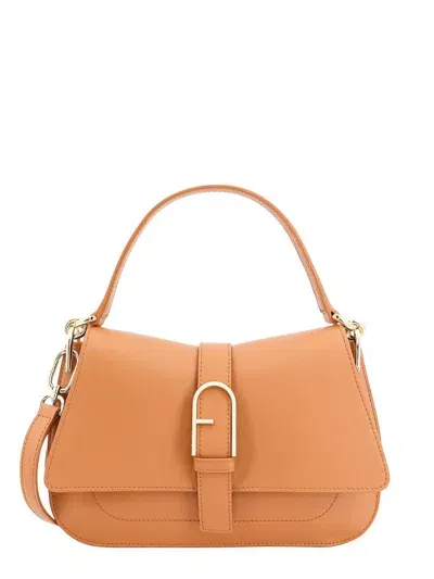 Furla Flow Medium Shoulder Bag In Brown