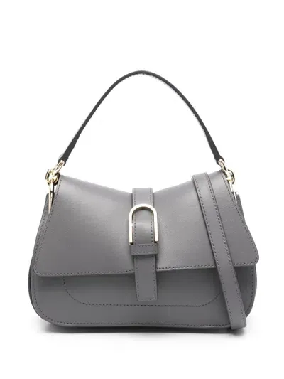 Furla Flow Tote Bag In Grau