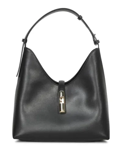 Furla Goccia M Hobo Black Bag