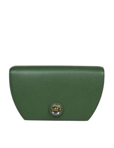 Furla Leather Shoulder Bag In Green