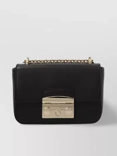 Furla Metropolis Mini Crossbody Bag In Black