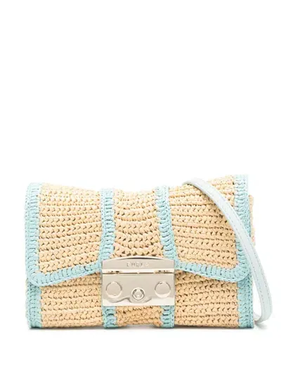 Furla Mini Metropolis Remix Cross Body Bag In S Natural Lagoon