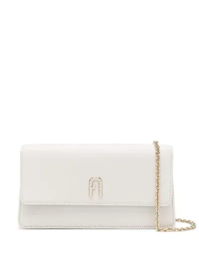 Furla Mini Diamante Clutch Bag In Neutrals