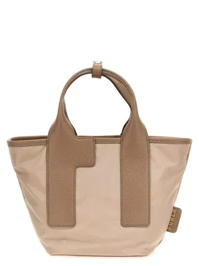 Furla Piuma S Shopping Bag In Beige