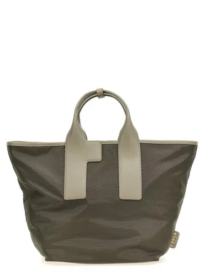 Furla Piuma Top Handle Tote Bag In Green