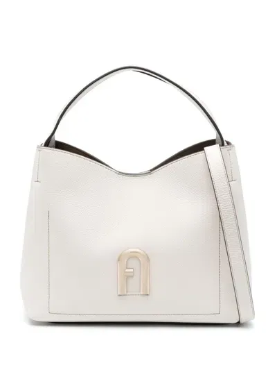 Furla Primula Grained Leather Shoulder Bag In 中性色